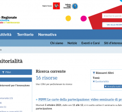 La pagina della ricerca