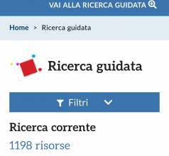 Pagina di ricerca su smartphone